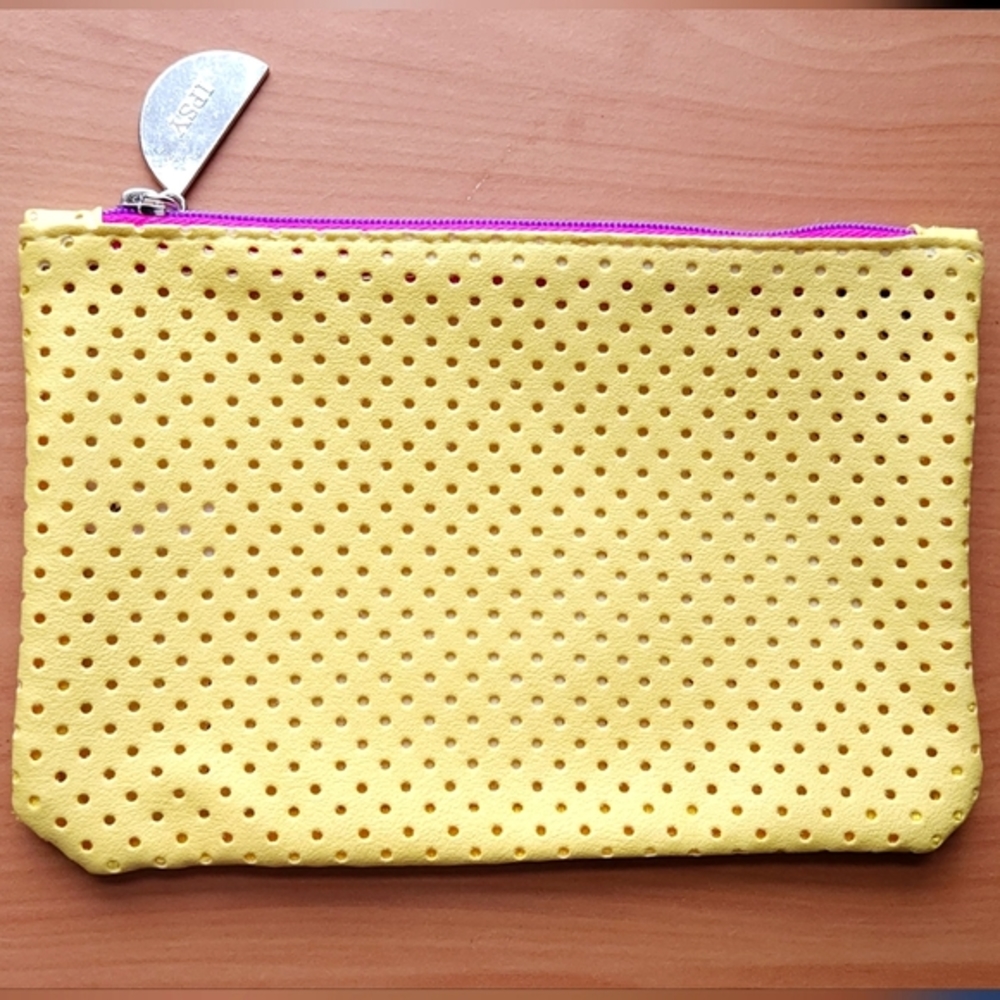 Ipsy Yellow Makeup Bag